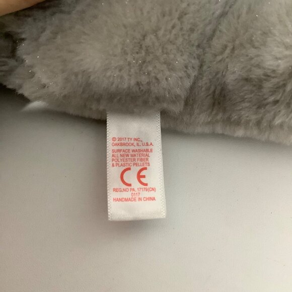 Vtg Ty Beanie Boos Whopper The Elephant Gray Plush Toy 10.5" Stuffed Animal - Picture 6 of 7